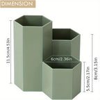 1Pc Desk Dresser Organizer, Desk Pen Organizer, Pen Holder Pen Organizer, Pen Holder 4 Compartments, Clear Pencil Organizer Cup