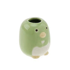 Mini Cute Toothbrush Holder Ceramics Multi-Function Storage Stand Makeup Pen Holder for Home Bathroom Decoration