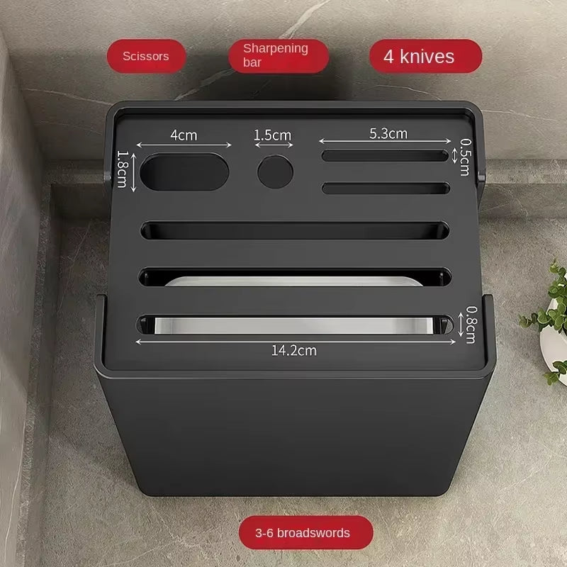 Multi-Functional Kitchen Accessories Knife Rack Kitchen Knife Rack Knife Rack Kitchen Draining Magnetic Kitchenware Knife Block