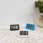 Desk Digital Clock LCD Screen Bracket Car Clock Plastic Mini Time Table Watch Desk Clock