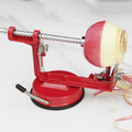 3 in 1 Fruit Peeler Machine Hand Crank Fruit Slicer Corer Apple Skin Cutter Peeling Tool Sharp Fruit Peel Remover Kitchen Gadget