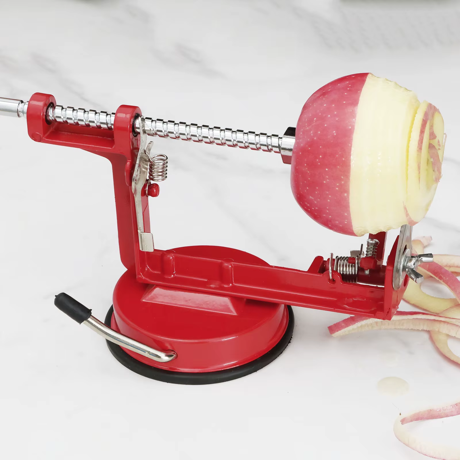 3 in 1 Fruit Peeler Machine Hand Crank Fruit Slicer Corer Apple Skin Cutter Peeling Tool Sharp Fruit Peel Remover Kitchen Gadget
