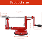 3 in 1 Fruit Peeler Machine Hand Crank Fruit Slicer Corer Apple Skin Cutter Peeling Tool Sharp Fruit Peel Remover Kitchen Gadget