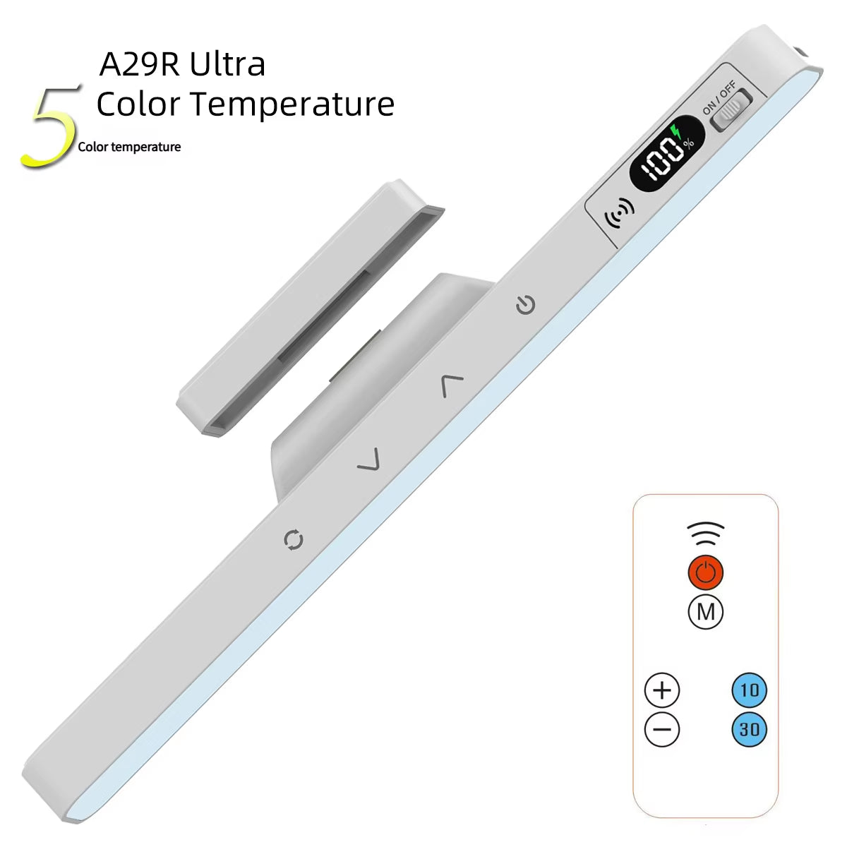 Touch Table Lamp Magnetic Desk Lamp Bulit-In Rechargeable Battery for Reading Cabinet Mirror Bedside Rechargeable Night Lights