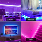 RGB LED Strip Lights Music Sync USB 5V Remote Control Led Ribbon Flexible Lamp for Room Party TV Desk Bedroom Decoration