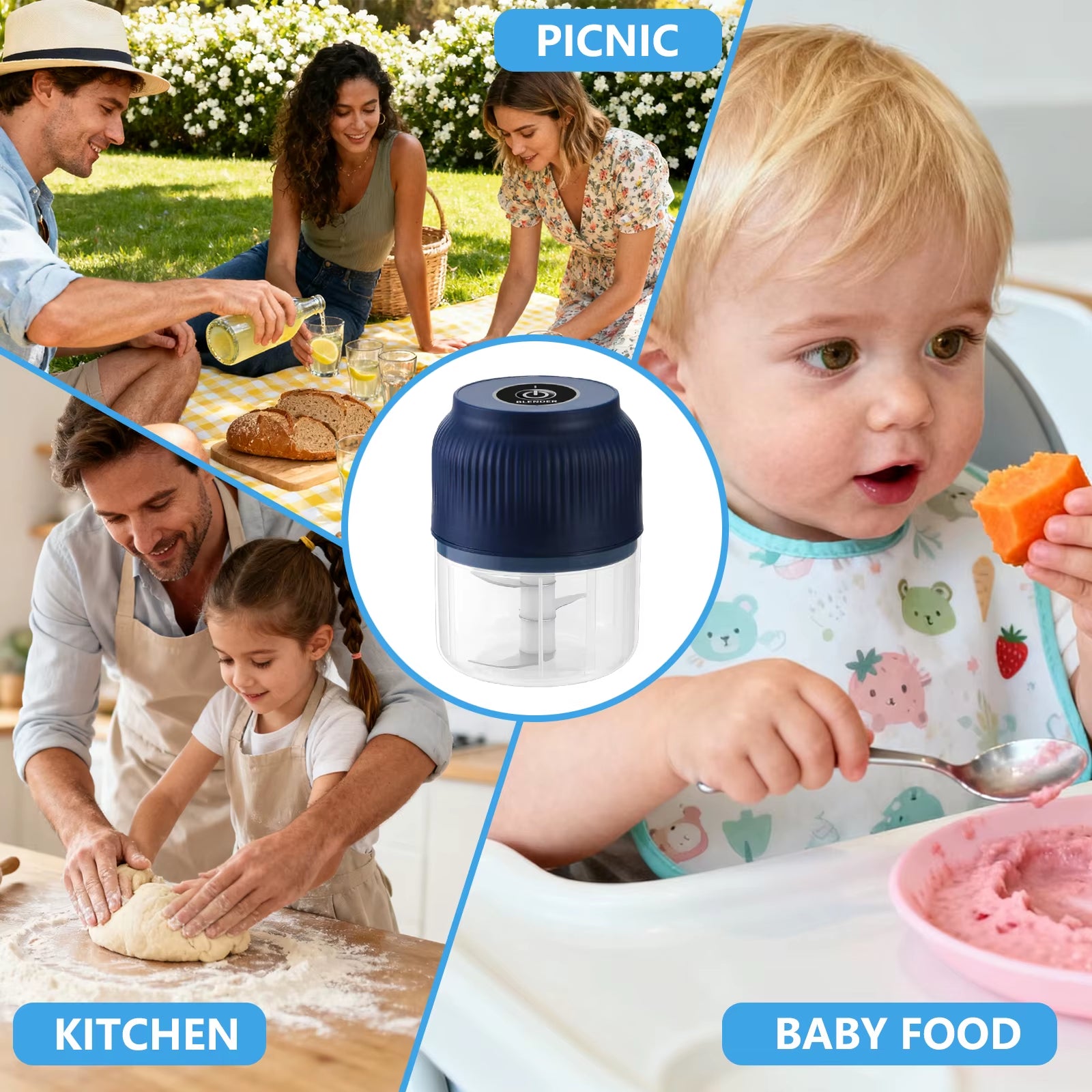 250Ml Electric Mini Garlic Chopper USB Meat Grinder Kitchen Tool for Crushing Garlic Ginger Vegetables Housing Warming Gift Idea