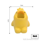 Mini Cute Toothbrush Holder Ceramics Multi-Function Storage Stand Makeup Pen Holder for Home Bathroom Decoration