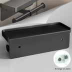 Toilet Paper Holder Wall-Mounted Aluminum Alloy Toilet Paper Holder Tissue Rack Bathroom Tissue Holder Bathroom Accessories