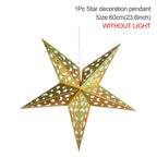 30-75CM Eid Mubarak Hollow Out Star Hanging Pendant Ramadan Decor for Home 2025 Islam Muslim Party Mubarak Eid Al Adha Kareem