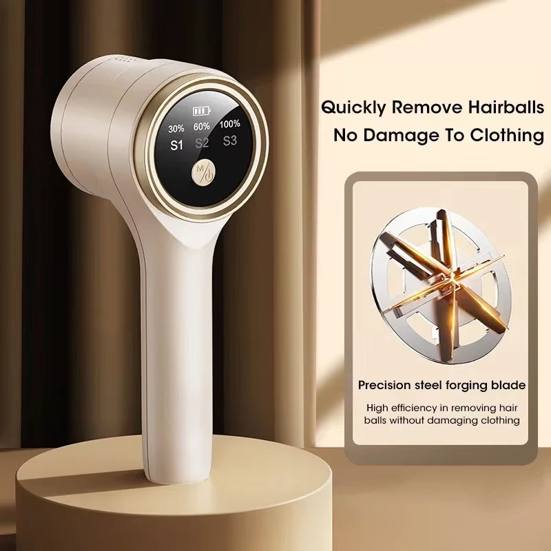 Lint Remover for Clothing Electric Pellet Fluff Remover Rechargeable Portable Fabric Hairball Shaver Removes Lint from Clothes