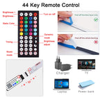 RGB LED Strip Lights Music Sync USB 5V Remote Control Led Ribbon Flexible Lamp for Room Party TV Desk Bedroom Decoration