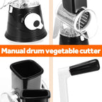 Küchen Gemüsehobel Reibemühle Salatschneider Reibe Slicer+3 Edelstahl Trommeln