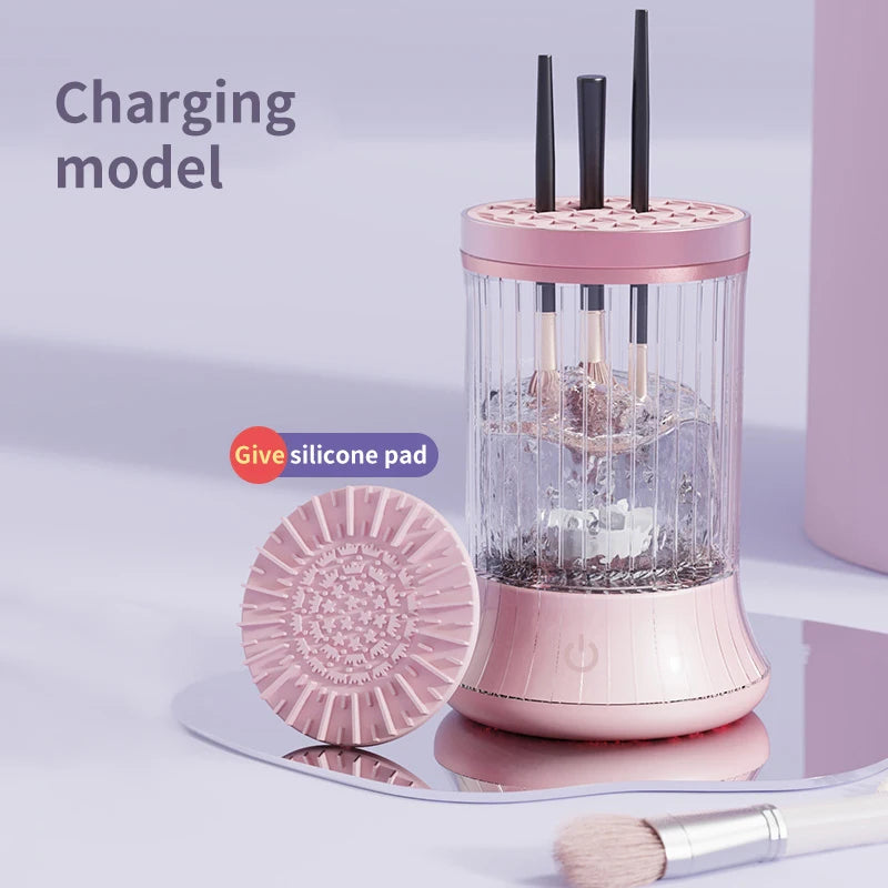 Rechargeable Makeup Brush Cleaner Machine Multifunctional Cleaning Drying Tool