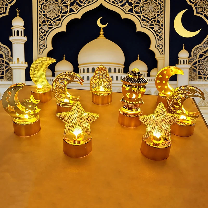 Ramadan Decorations 2026 Ramadan Lantern Light Mubarak Desk Accessories Islamic Muslims Party Decorations Home Decor