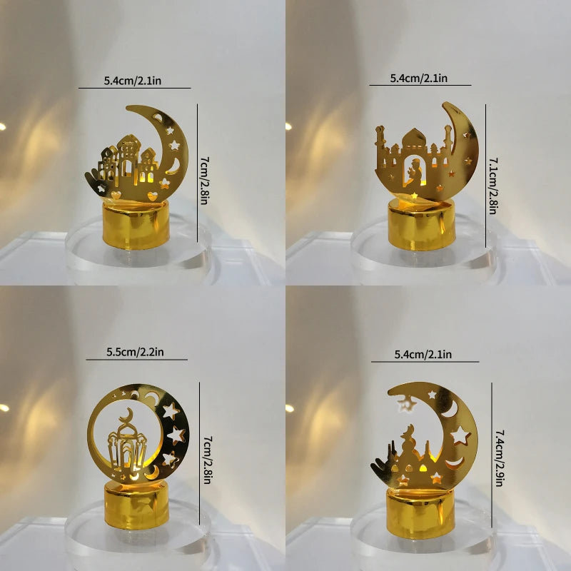 Ramadan Decorations 2026 Ramadan Lantern Light Mubarak Desk Accessories Islamic Muslims Party Decorations Home Decor