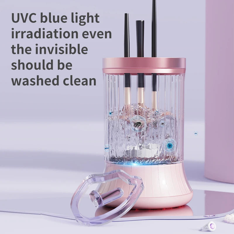 Rechargeable Makeup Brush Cleaner Machine Multifunctional Cleaning Drying Tool