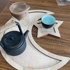 Runto Eid Mubarak Islamic Wooden Tray 2026 Ramadan Kareem Decor Islam Muslim Party Decor Eid Ramadan Mubarak Gifts Eid Al Adha