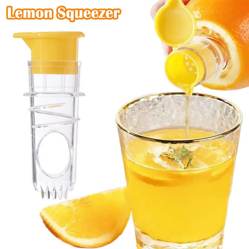 Manual Lemon Squeezer New Screw-Top Lemon Juicer Lemon Press Ideals for Cocktails Drinks and Cooking Hand Held Citrus Juicer