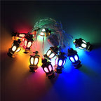 1Bag EID Umrah Mubarak Palace LED String Lights Ramadan Kareem Lamp Garland Muslim Islamic Eid Al-Fitr Home Party Decoration