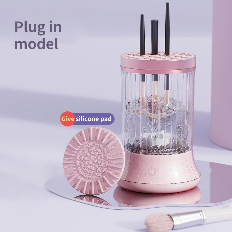 Rechargeable Makeup Brush Cleaner Machine Multifunctional Cleaning Drying Tool