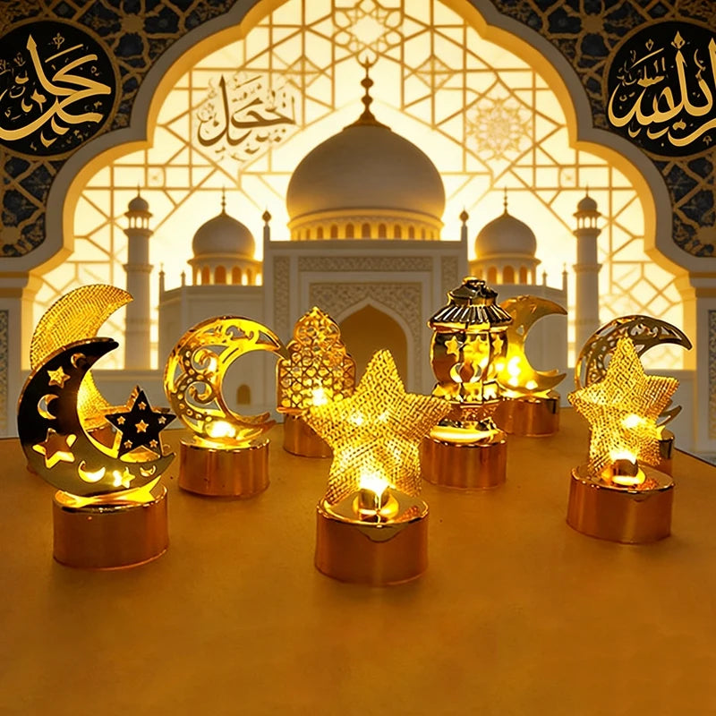 Ramadan Decorations 2026 Ramadan Lantern Light Mubarak Desk Accessories Islamic Muslims Party Decorations Home Decor