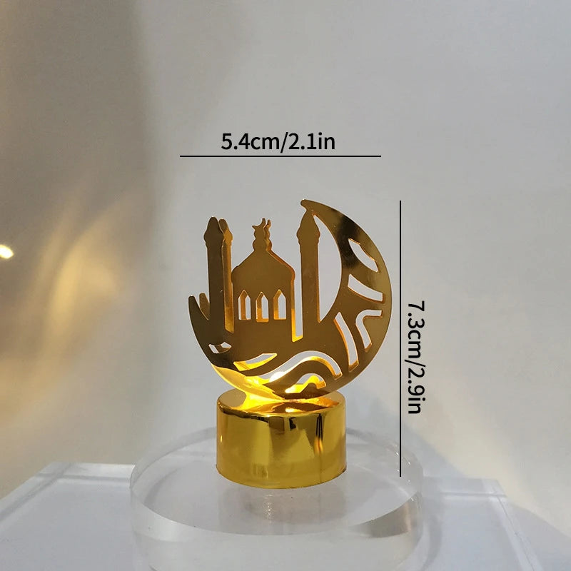 Ramadan Decorations 2026 Ramadan Lantern Light Mubarak Desk Accessories Islamic Muslims Party Decorations Home Decor