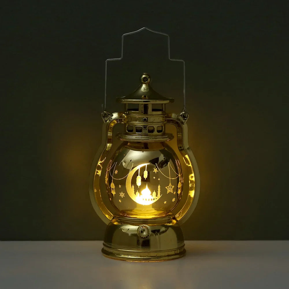 Eid Mubarak LED Lantern Light Ramadan Kareem Decorations for Home 2026 Islamic Muslim Party Decor Ramadan Mubarak EID Al Adha