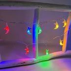 Eid Mubarak Moon Star LED String Light Eid Islamic Muslim Party Supplies Kareem Ramadan Decoration for Home Eid Al-Fitr Ornament