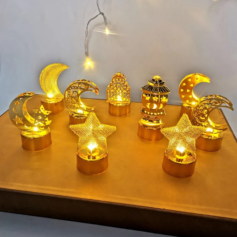 Ramadan Decorations 2026 Ramadan Lantern Light Mubarak Desk Accessories Islamic Muslims Party Decorations Home Decor