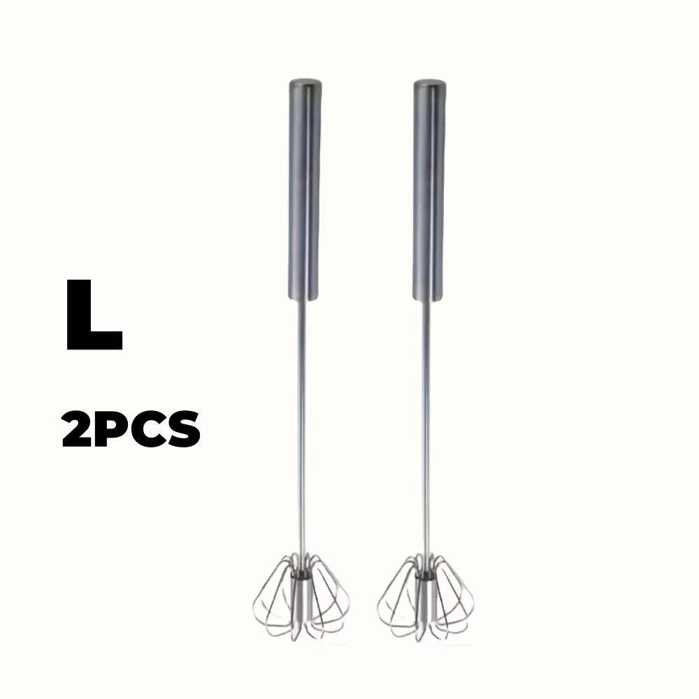 Stainless Steel Egg Beater Durable Semi-Automatic Mixer for Effortless Egg Cream Mixing Stirring and Beating for Kitchen Baking