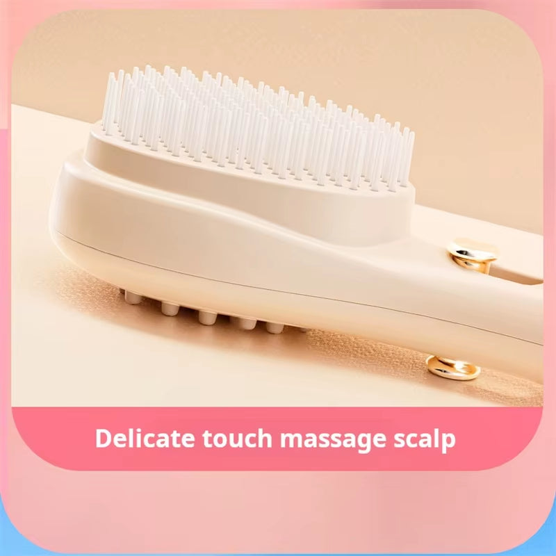 Portable Self-Cleaning Hair Brush Anti-Static Scalp Massage Comb Magic Retractable Hair Comb Detangling Brush Salon Styling Tool
