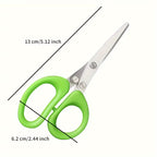 5-Layered Forged Stainless Steel Ambidextrous Kitchen Scissors Ultra-Sharp,Versatile Onion Herb Shredder Durable,Safe,Easy Clean