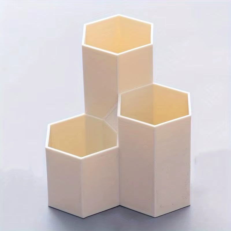 1Pc Desk Dresser Organizer, Desk Pen Organizer, Pen Holder Pen Organizer, Pen Holder 4 Compartments, Clear Pencil Organizer Cup