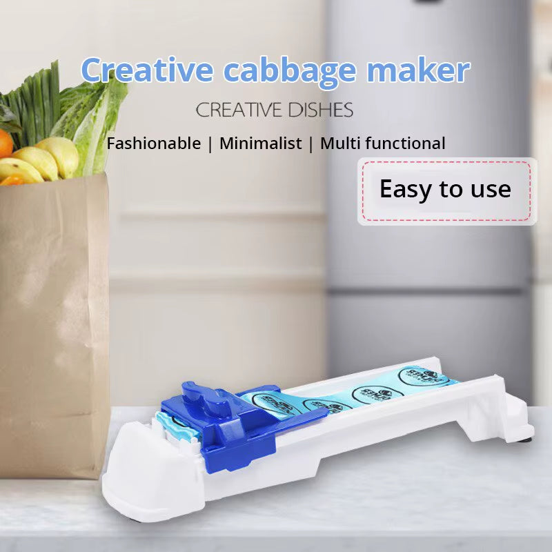 1Pc White and Bule Vegetable Meat Rolling Machine Stuffed Grape Leaf Meat Roller Wrapping Cabbage Meat Rolling Kitchen Gadget