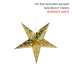 30-75CM Eid Mubarak Hollow Out Star Hanging Pendant Ramadan Decor for Home 2025 Islam Muslim Party Mubarak Eid Al Adha Kareem