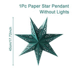 30-75CM Eid Mubarak Hollow Out Star Hanging Pendant Ramadan Decor for Home 2025 Islam Muslim Party Mubarak Eid Al Adha Kareem