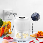 250Ml Electric Mini Garlic Chopper USB Meat Grinder Kitchen Tool for Crushing Garlic Ginger Vegetables Housing Warming Gift Idea