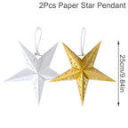 30-75CM Eid Mubarak Hollow Out Star Hanging Pendant Ramadan Decor for Home 2025 Islam Muslim Party Mubarak Eid Al Adha Kareem