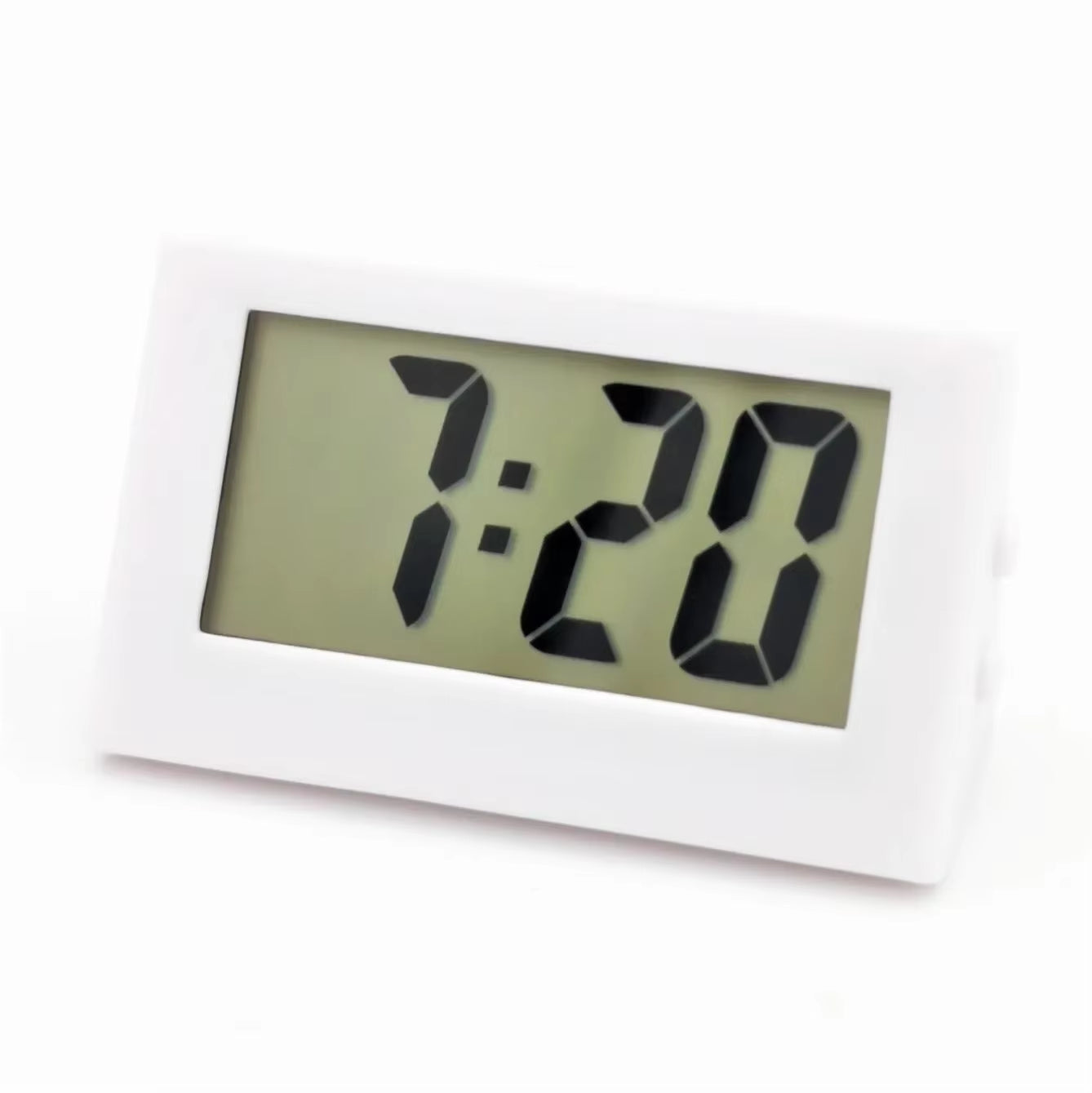 Desk Digital Clock LCD Screen Bracket Car Clock Plastic Mini Time Table Watch Desk Clock