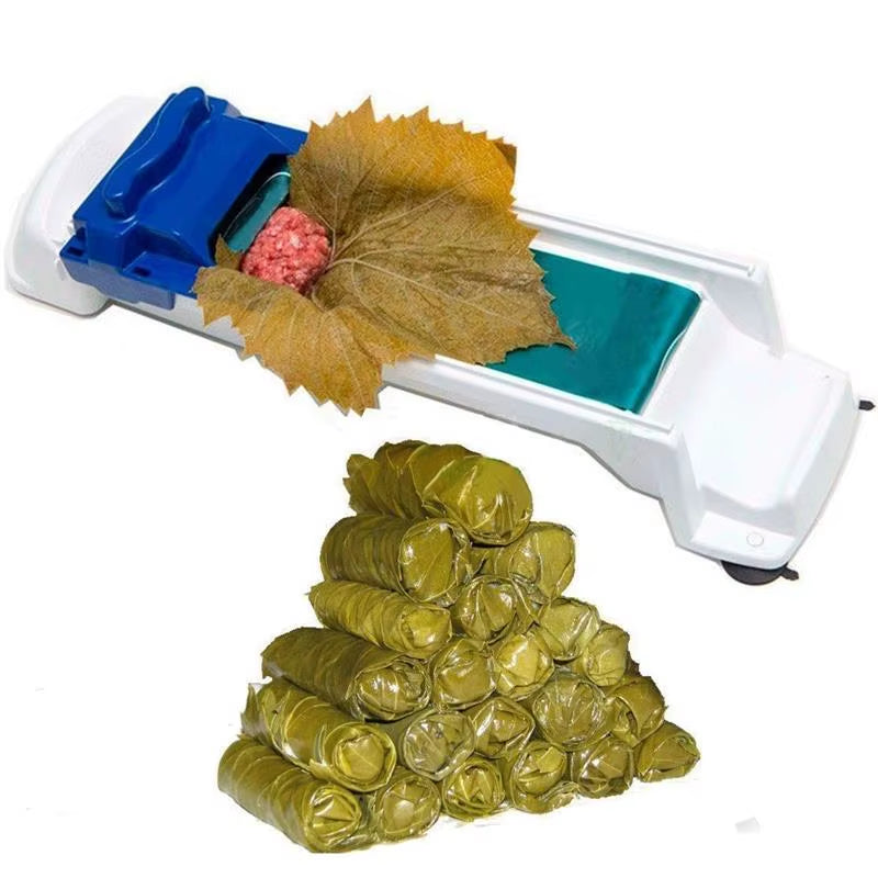 1Pc White and Bule Vegetable Meat Rolling Machine Stuffed Grape Leaf Meat Roller Wrapping Cabbage Meat Rolling Kitchen Gadget
