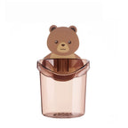 Bathroom Accessories Set Toothbrush Holder Toothpaste Storage Rack Wall Mount Toothbrush Cup Rack Toothbrush Stand for Child