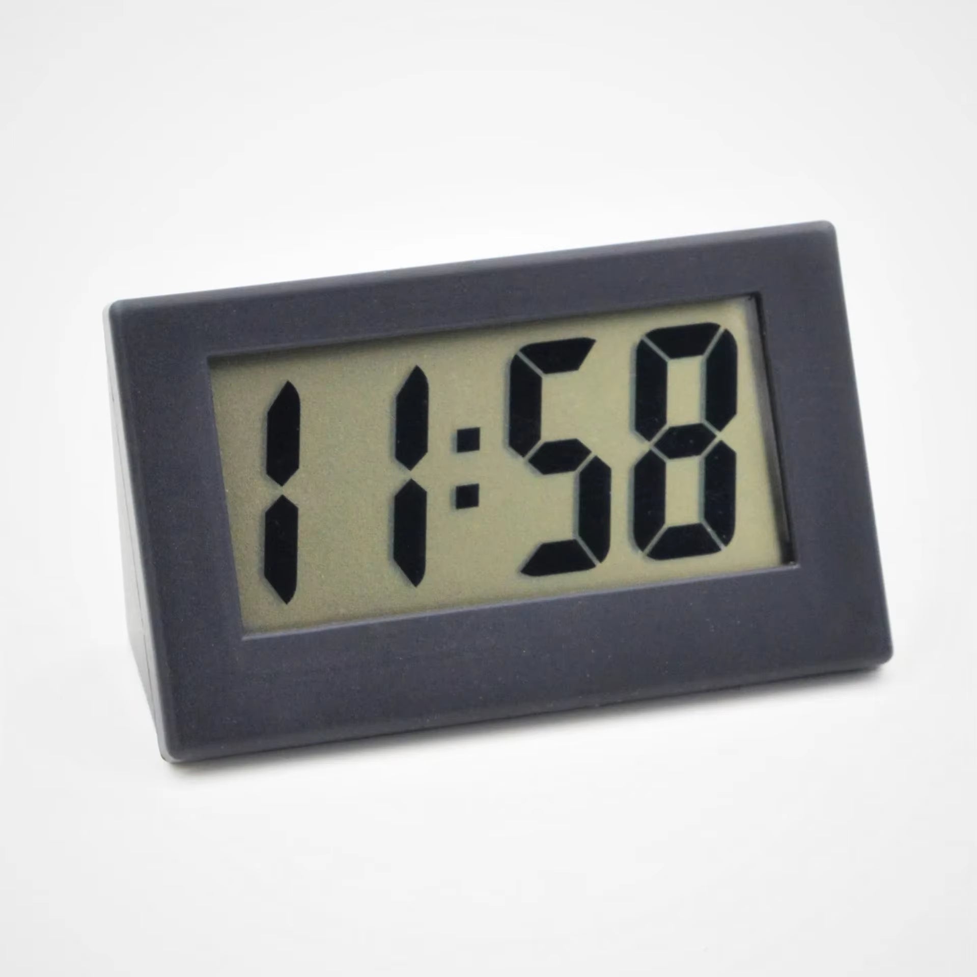 Desk Digital Clock LCD Screen Bracket Car Clock Plastic Mini Time Table Watch Desk Clock