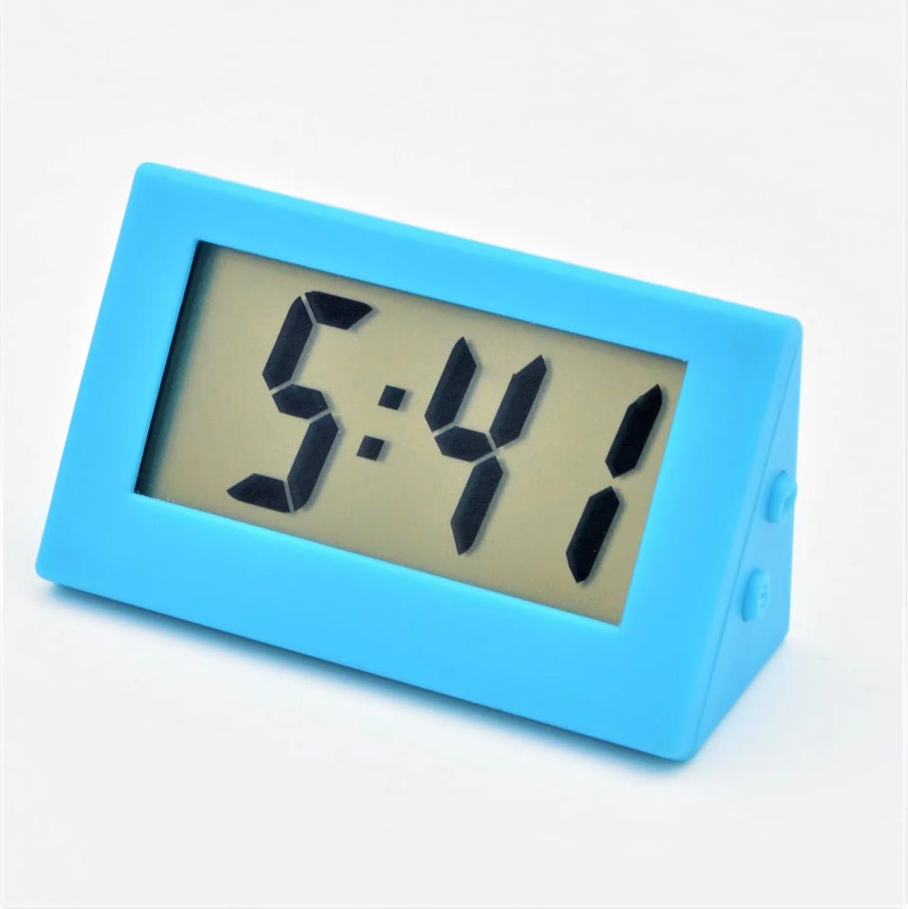 Desk Digital Clock LCD Screen Bracket Car Clock Plastic Mini Time Table Watch Desk Clock