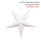 30-75CM Eid Mubarak Hollow Out Star Hanging Pendant Ramadan Decor for Home 2025 Islam Muslim Party Mubarak Eid Al Adha Kareem
