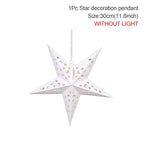 30-75CM Eid Mubarak Hollow Out Star Hanging Pendant Ramadan Decor for Home 2025 Islam Muslim Party Mubarak Eid Al Adha Kareem